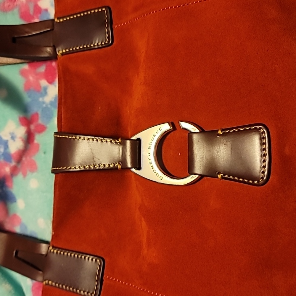 Dooney and Bourke Red Suede Bag